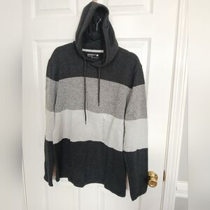 Retrofit Striped Hooded Sweater NWOT Large Streetwear Preppy Academia Gorpcore